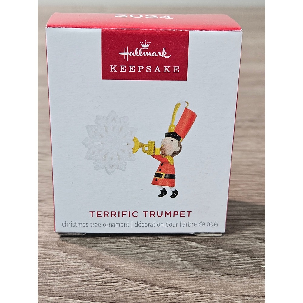 Hallmark Keepsake 2024 Terrific Trumpet Toy Soldier Miniature Ornament LPR3701